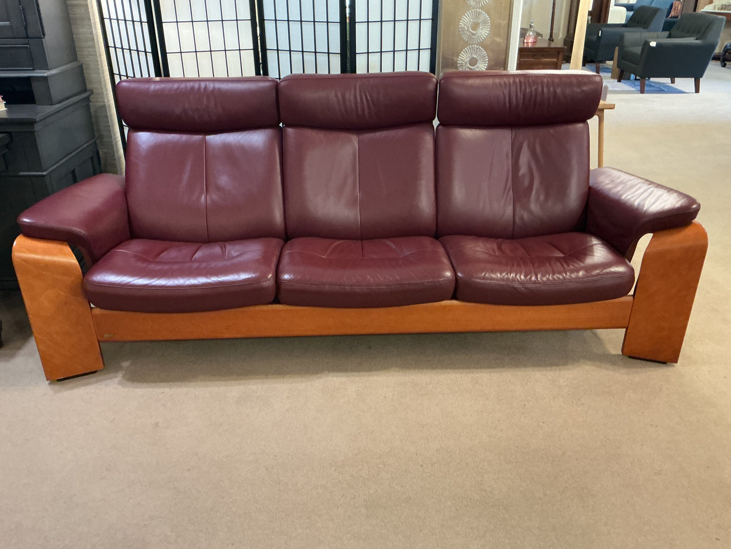 Red, Stressless Pegasus Sofa