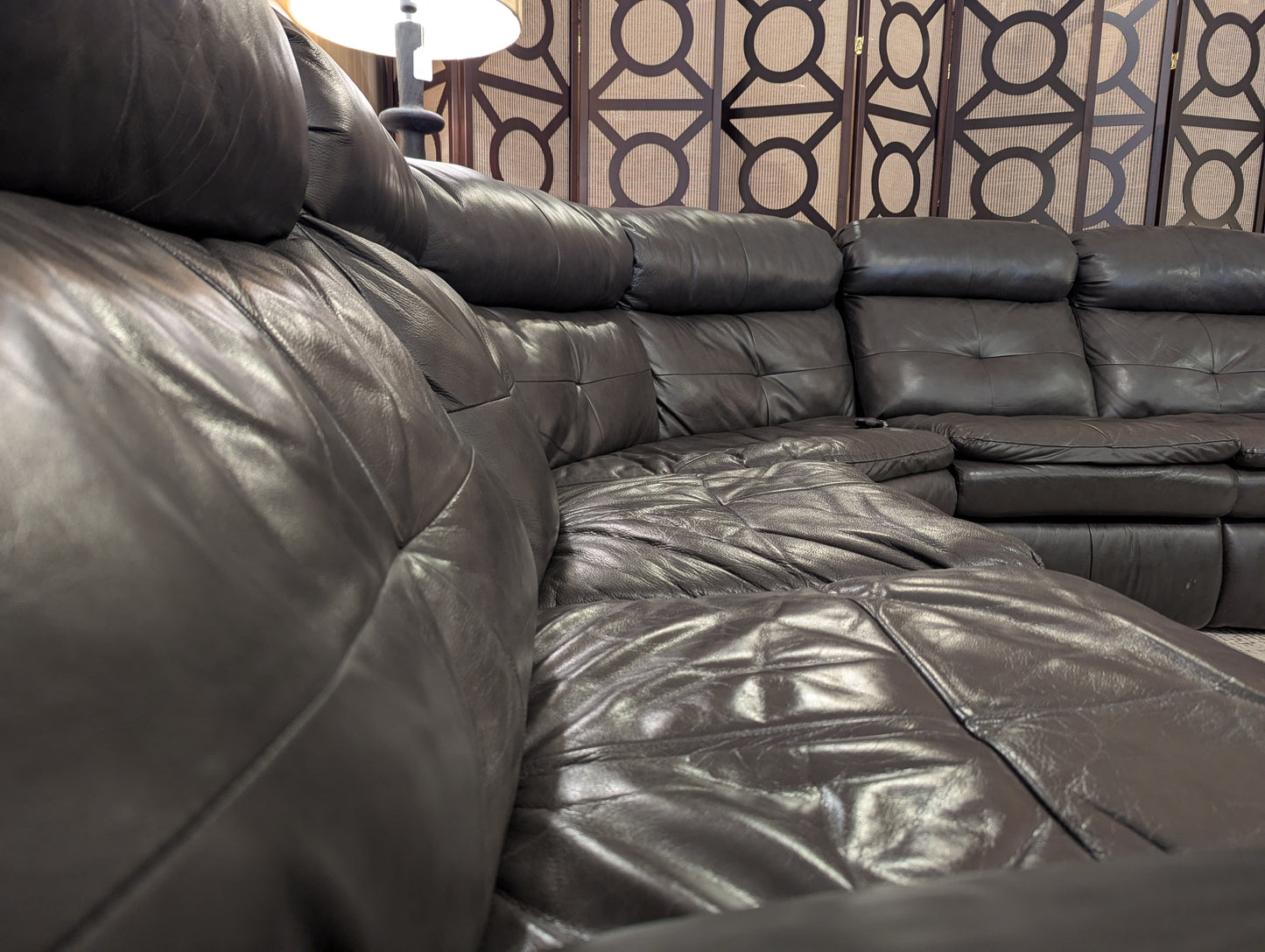Leather Relining Sectional