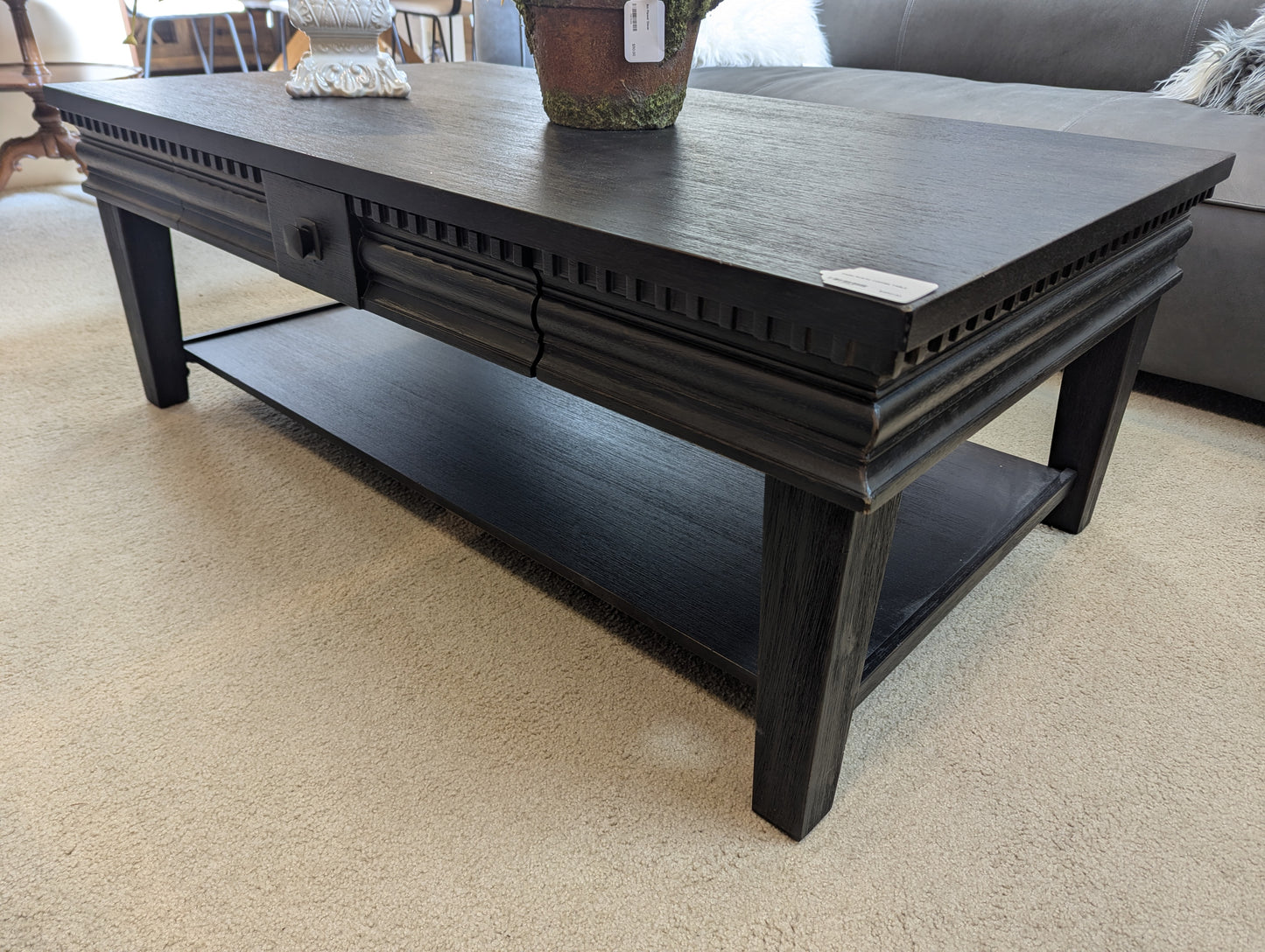 DARK RUSTIC COFFEE TABLE