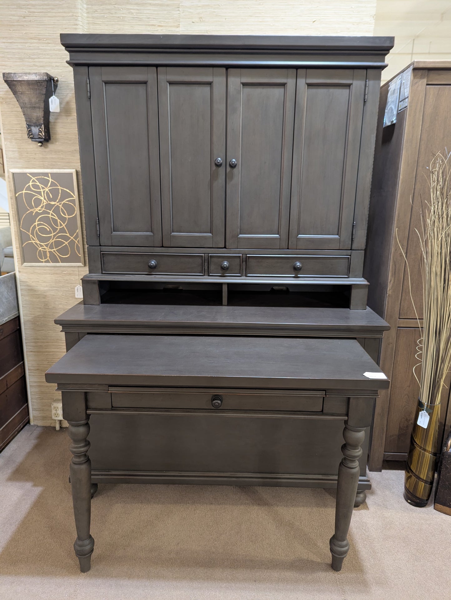 Grey Solid work Desk